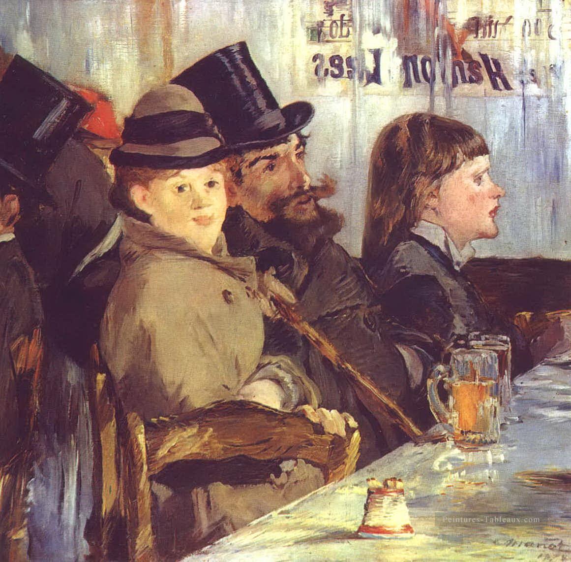 Au Café Édouard Manet Peintures à l'huile